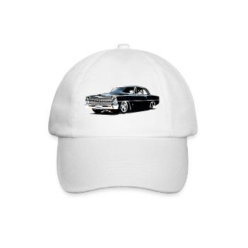 Chevy II Nova Super Sport - Baseballkappe - Weiß/Weiß - Vorne