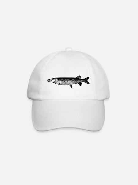 fish111 - Baseballkappe - Weiß/Weiß
