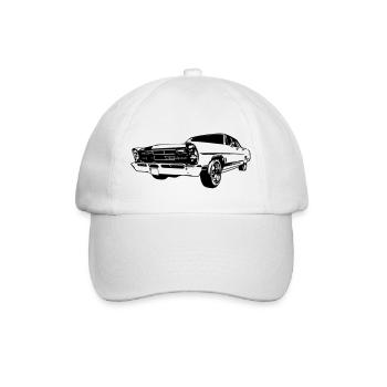 1967 Muscle Car - Baseballkappe - Weiß/Weiß - Vorne