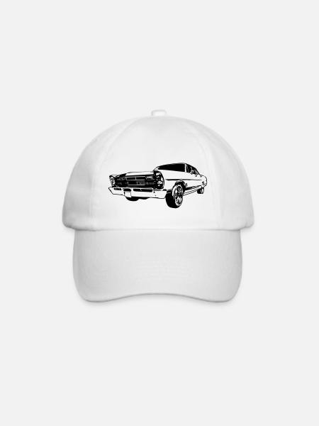 1967 Muscle Car - Baseballkappe - Weiß/Weiß