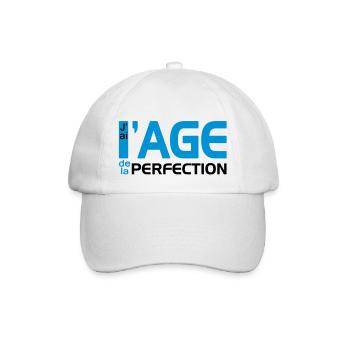 L'Age de la Perfection (2c) - Baseballkappe - Weiß/Weiß - Vorne