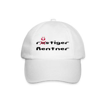 rostiger/rüstiger Rentner - Baseballkappe - Weiß/Weiß - Vorne