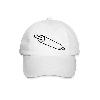 rolling_pin - Baseballkappe - Weiß/Weiß - Vorne