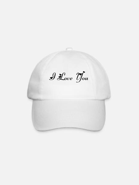 ich liebe dich 2 - Baseballkappe - Weiß/Weiß