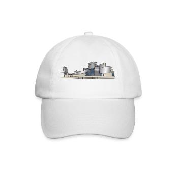 Guggenheim Museum Bilbao c - Baseballkappe - Weiß/Weiß - Vorne