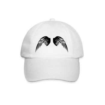 Angel Wings - Baseballkappe - Weiß/Weiß - Vorne