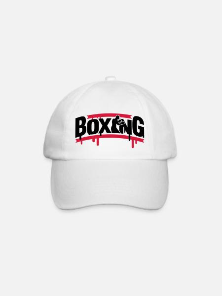 boxing_1_f2 - Baseballkappe - Weiß/Weiß