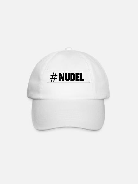 Nudel - Baseballkappe - Weiß/Weiß