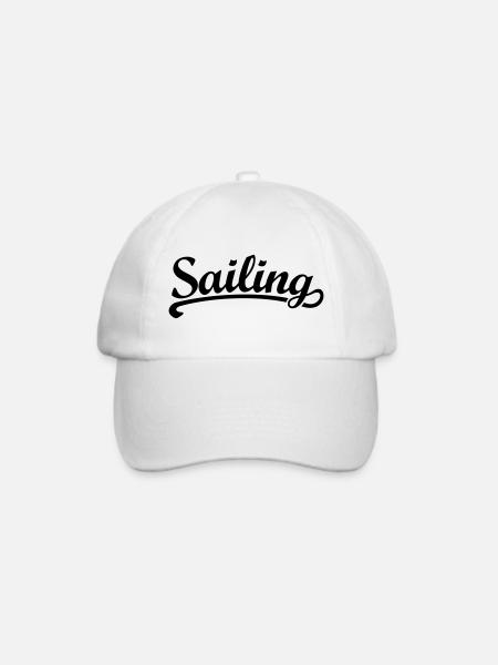 Sailing - Segel Segler Segeln - Baseballkappe - Weiß/Weiß