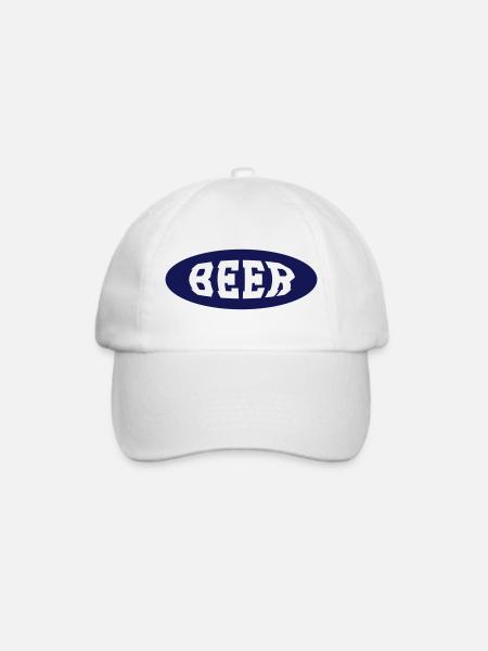 Beer - Baseballkappe - Weiß/Weiß