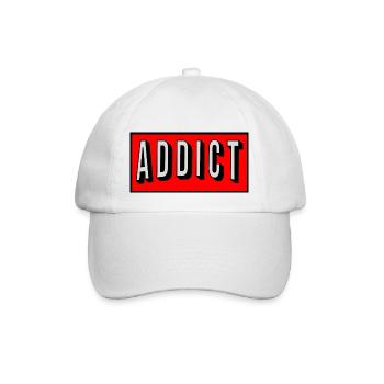 Süchtiger - Baseballkappe - Weiß/Weiß - Vorne