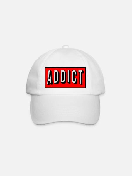 Süchtiger - Baseballkappe - Weiß/Weiß