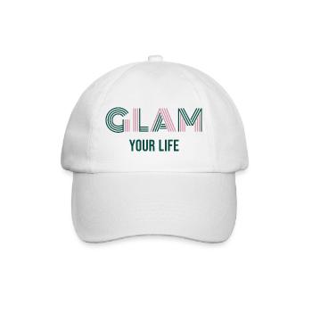 Glam Your Life - Baseballkappe - Weiß/Weiß - Vorne