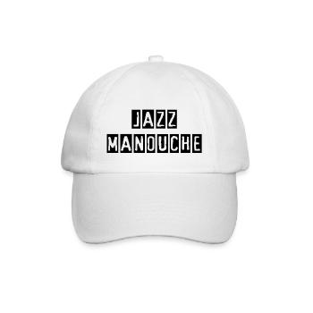 Jazz Manouche - Zigeuner Jazz - Baseballkappe - Weiß/Weiß - Vorne
