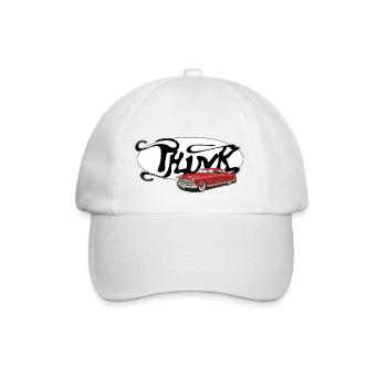 THINK Logo Classic - Baseballkappe - Weiß/Weiß - Vorne