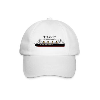 Titanic in Farbe - Baseballkappe - Weiß/Weiß - Vorne