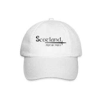 Schottland schwarz - Baseballkappe - Weiß/Weiß - Vorne