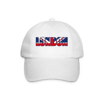 London: Ich liebe London - Baseballkappe - Weiß/Weiß - Vorne