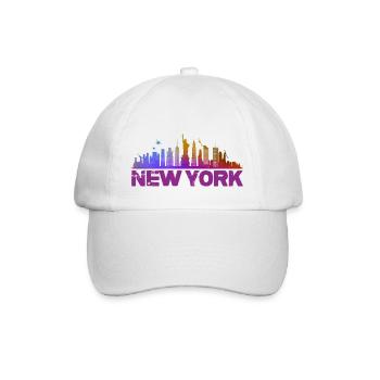 new york - Baseballkappe - Weiß/Weiß - Vorne
