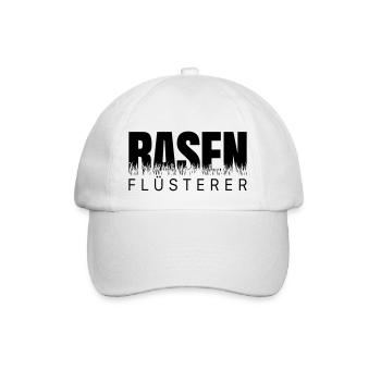 Rasenflüsterer - Rasen Flüsterer Gärtner Garten - Baseballkappe - Weiß/Weiß - Vorne
