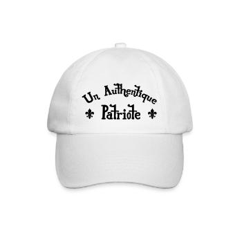 Ein echter Patriot - Baseballkappe - Weiß/Weiß - Vorne
