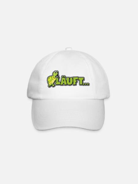 Läuft... - Schildkröte - Baseballkappe - Weiß/Weiß