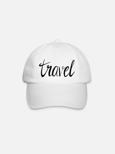travel - Baseballkappe - Weiß/Weiß