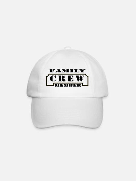 Family Crew Member - Baseballkappe - Weiß/Weiß