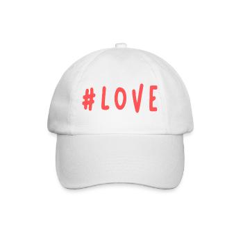 JUST MARRIED. ES LEBE DIE EHE. VALENTINSTAG - Baseballkappe - Weiß/Weiß - Vorne