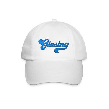 Giesing Stadtteil aus München blau T-Shirt - Baseballkappe - Weiß/Weiß - Vorne