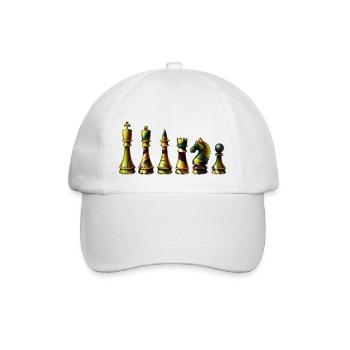 Schach - Baseballkappe - Weiß/Weiß - Vorne