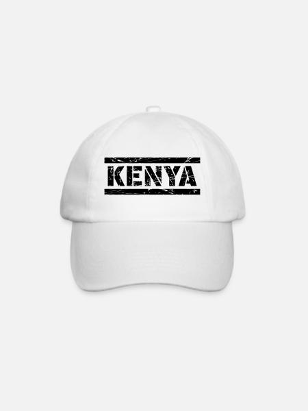 Kenya - Baseballkappe - Weiß/Weiß