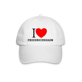 I LOVE FRIEDRICHSHAIN - Baseballkappe - Weiß/Weiß - Vorne