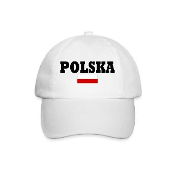 Polska - Baseballkappe - Weiß/Weiß - Vorne