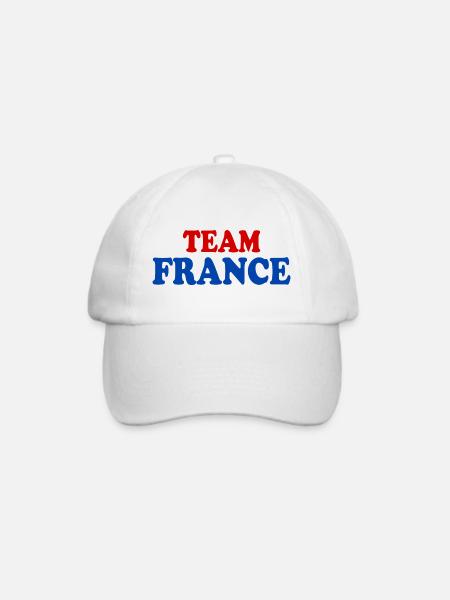 Frankreich - Baseballkappe - Weiß/Weiß
