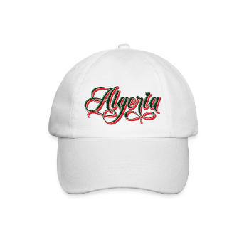 Algerien - Baseballkappe - Weiß/Weiß - Vorne