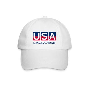 USA Lacrosse - National Colors - United States - Baseballkappe - Weiß/Weiß - Vorne