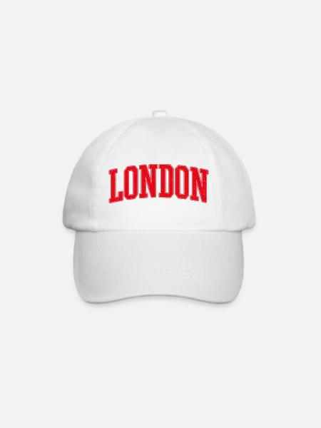 London Varsity Emblem - Baseballkappe - Weiß/Weiß
