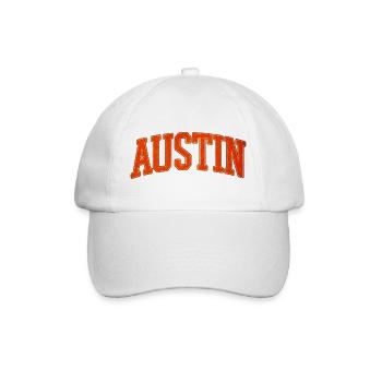 Austin Varsity Schriftzug - Baseballkappe - Weiß/Weiß - Vorne