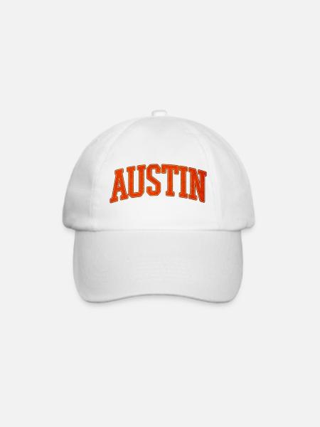 Austin Varsity Schriftzug - Baseballkappe - Weiß/Weiß