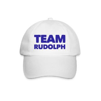 TEAM RUDOLPH Christmas Merry X-Mas Weihnachten : ) - Baseballkappe - Weiß/Weiß - Vorne