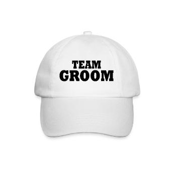Team groom - Baseballkappe - Weiß/Weiß - Vorne