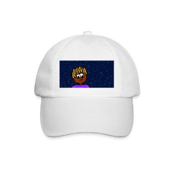 Rapper in Universe - Baseballkappe - Weiß/Weiß - Vorne