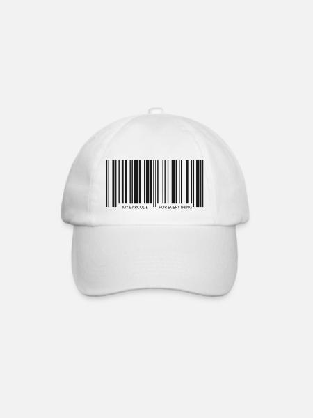 Mein Barcode für alles - Baseballkappe - Weiß/Weiß
