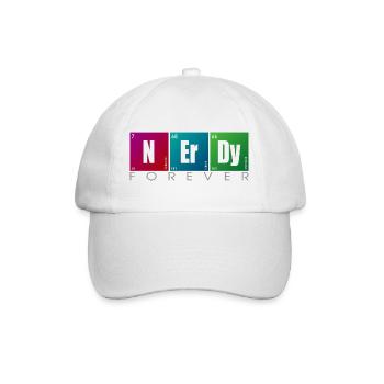 NERDY forever - NERDY Elements - Baseballkappe - Weiß/Weiß - Vorne