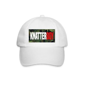 Knatterboy Camo Lustig checker - Baseballkappe - Weiß/Weiß - Vorne