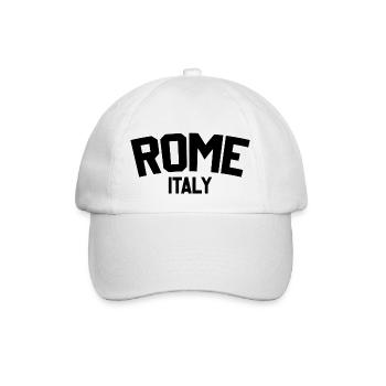 Rom Italien - Baseballkappe - Weiß/Weiß - Vorne