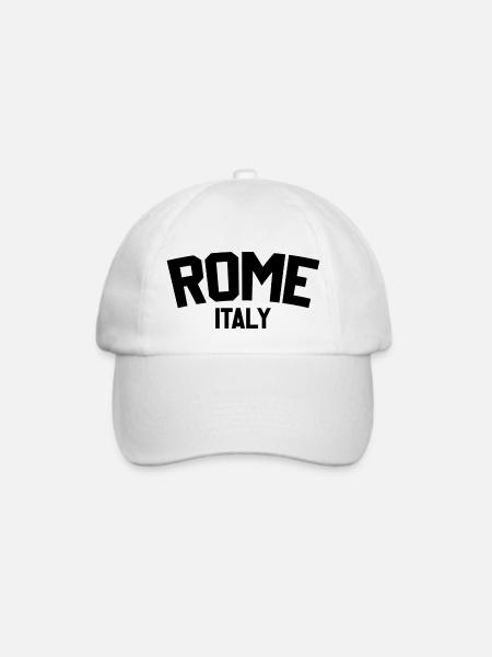 Rom Italien - Baseballkappe - Weiß/Weiß