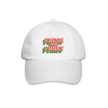 Funky Fresh - Baseballkappe - Weiß/Weiß - Vorne