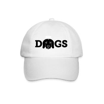 Holy Dogs (black) - Baseballkappe - Weiß/Weiß - Vorne